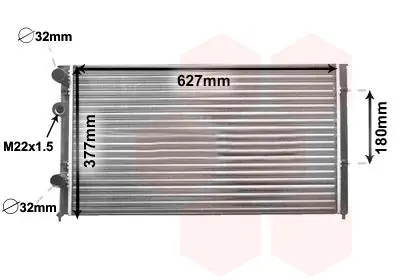 Chłodnica, układ chłodzenia silnika VAN WEZEL 58002027 Ograniczona ilość