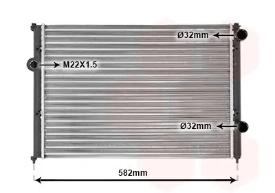 Chłodnica, układ chłodzenia silnika VAN WEZEL 58002119 Oferta