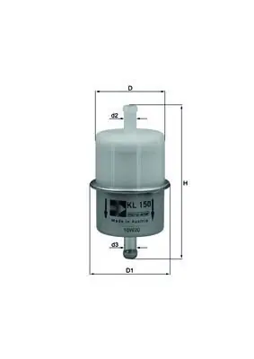 Bestseller Filtr paliwa MAHLE KL 150