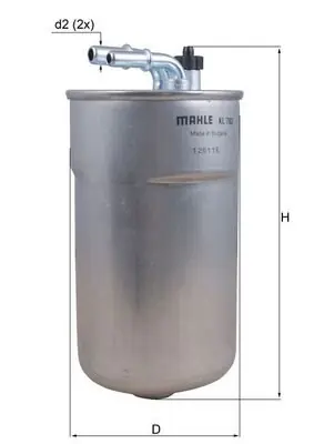 Bezpieczne zakupy Filtr paliwa MAHLE KL 792