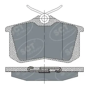 Ostatnie sztuki Zestaw klocków hamulcowych, hamulce tarczowe SCT - MANNOL SP 113 PR