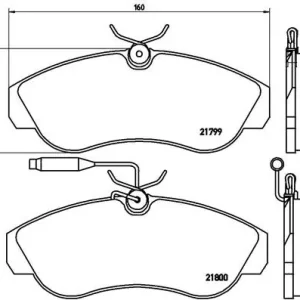 Klocki hamulcowe BREMBO P23069 21799197 Oferta