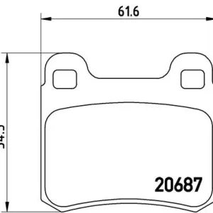 Dostępne od ręki Klocki hamulcowe BREMBO P50007 20687135
