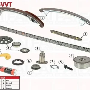 Zestaw łańcucha rozrządu FAI AutoParts TCK33VVT 1350728010 Nie przegap