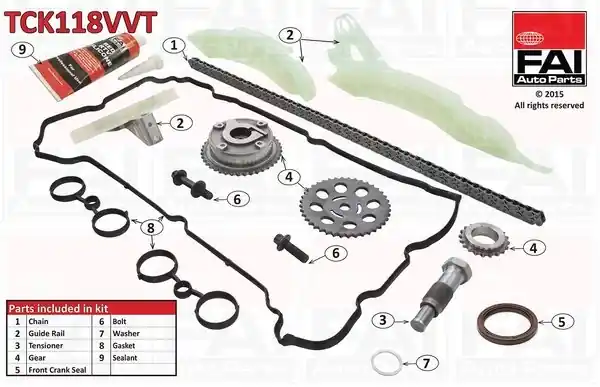 Okazja Zestaw łańcucha rozrządu r55 r57 r58 FAI AutoParts TCK118VVT 0816H9