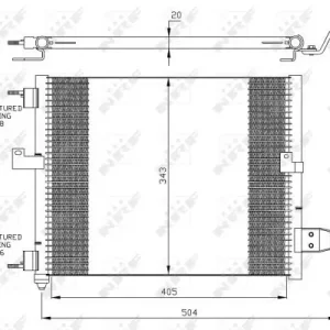 Chłodnica klimatyzacji NRF 35360 9760602000 Ostatnie sztuki